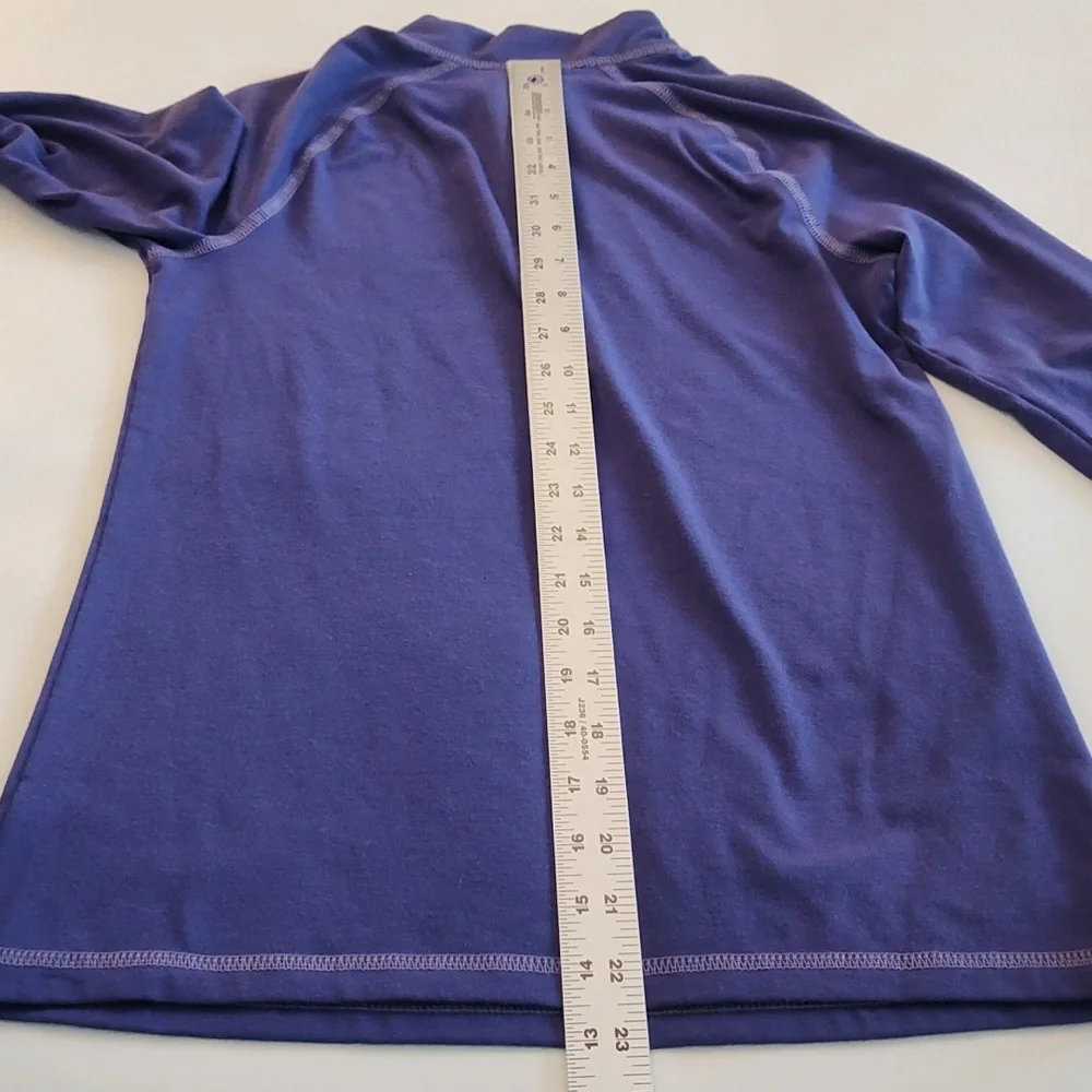 REI Kids Quarter Zip Shirt Size L 14-16 Base Layer Purple Activewear Fall Winter